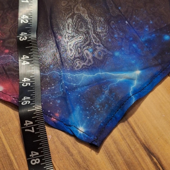 Whimsigoth witchy galaxy celestial lined midi dress sweetheart neckline small - Picture 5 of 6